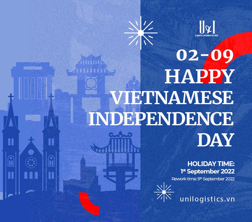 VIETNAMESE INDEPENDENCE HOLIDAY 2022 ANNOUNCEMENT 
