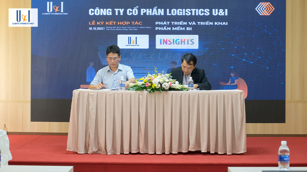 Công ty CP Logistics U&I và Công ty CP Công nghệ Insights vừa ký kết hợp tác về triển khai Hệ thống phân tích thông minh vào quản trị doanh nghiệp