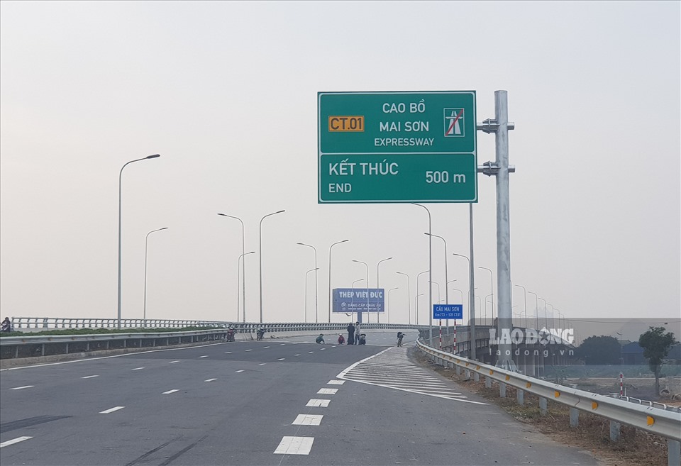 Đoạn cao tốc Cao Bồ - Mai Sơn là dự án duy nhất hoàn thành đúng tiến độ 