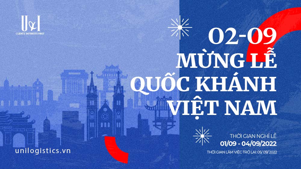 Thông báo nghỉ lễ quốc khánh việt nam 2/9/2022