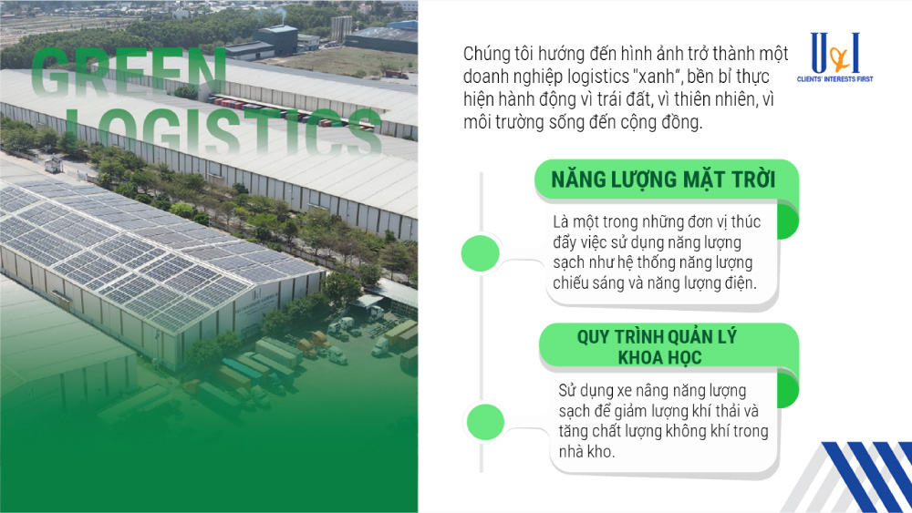 U&I Logistics - Hướng đến hình ảnh trở thành doanh nghiệp logistics xanh