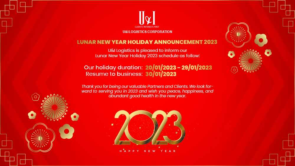 Lunar New Year Holiday Announcement 2023