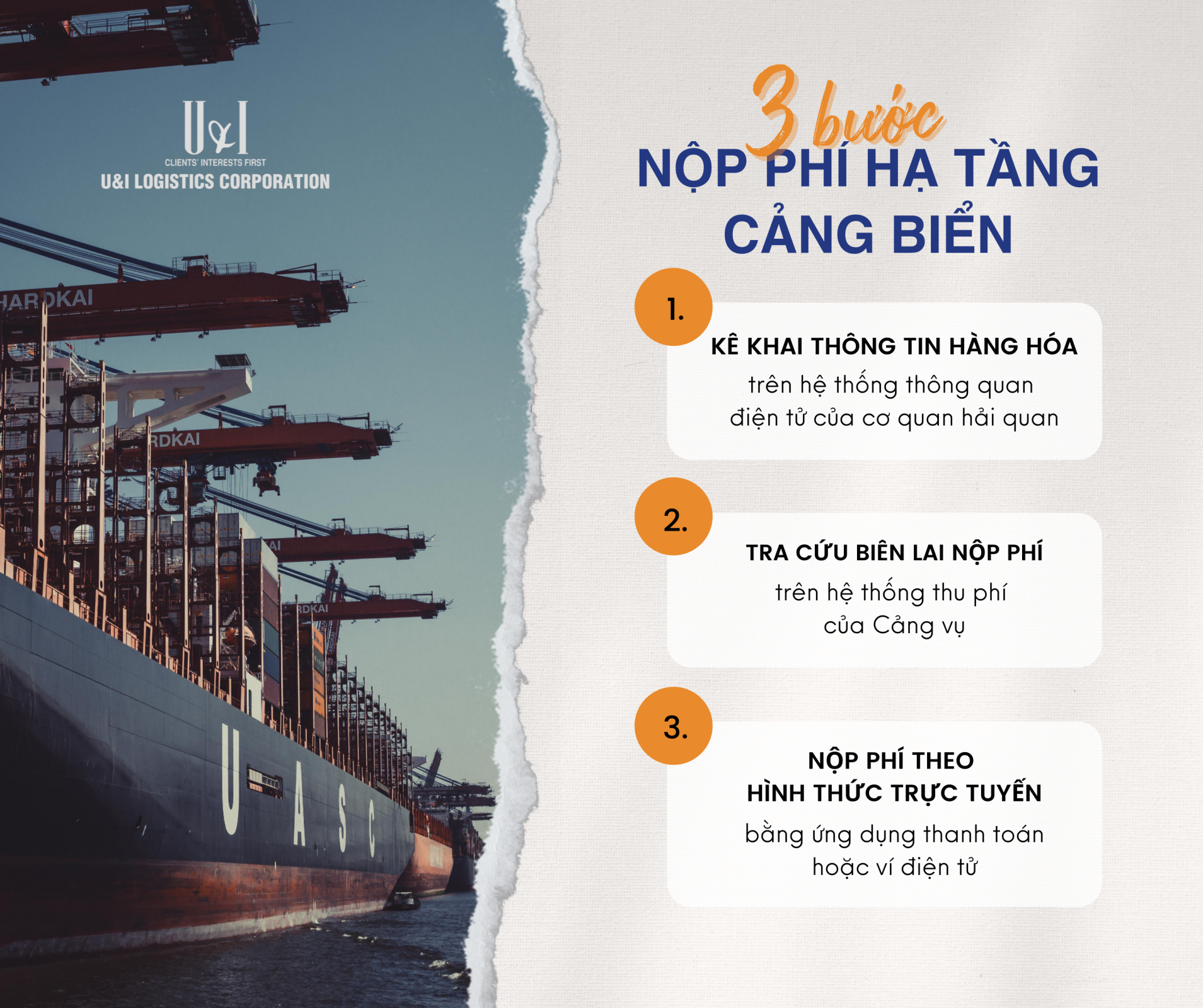 Nộp phí hạ tầng cảng biển nhanh chóng trên hệ thống thu phí tự động của Cảng vụ