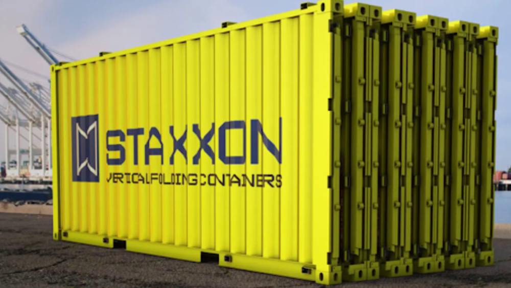 Thiết kế container dạng gấp gọn giúp giải quyết tình trạng tắc nghẽn chuỗi cung ứng